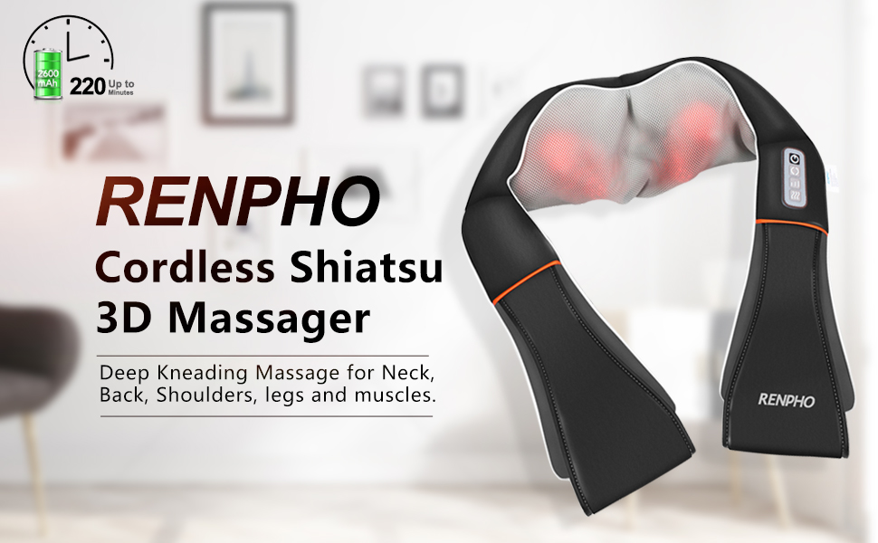 renpho cordless shiatsu 3d massager