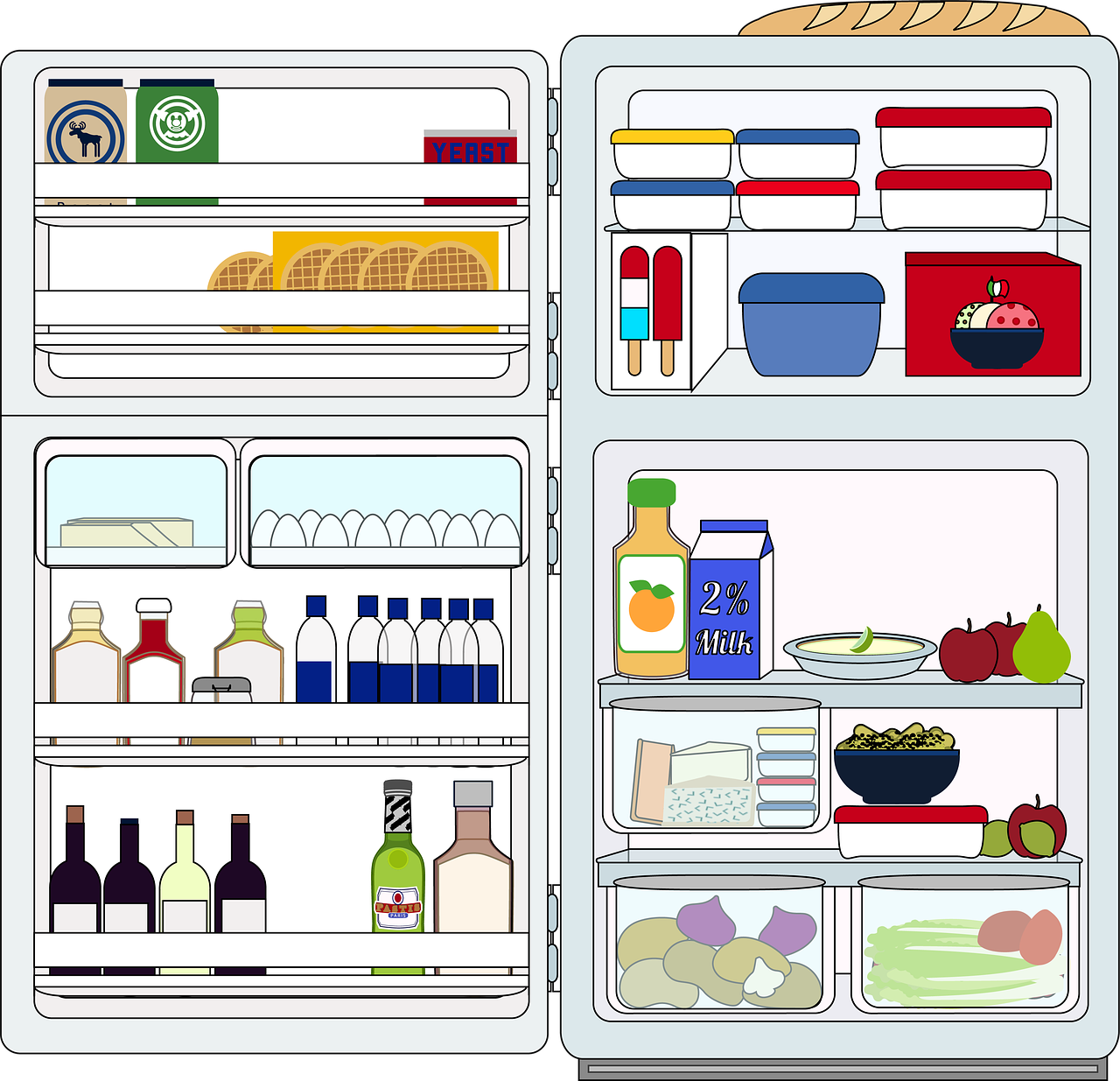 fridge-frozen foods