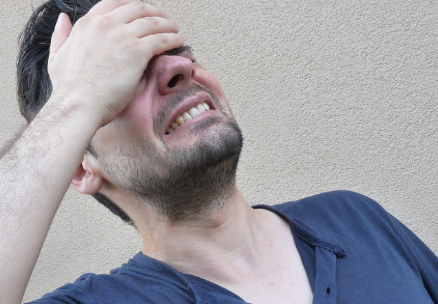stressed man